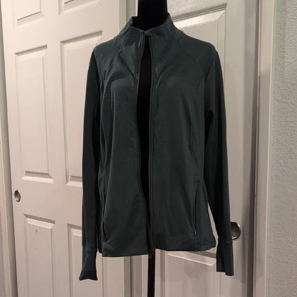 All In Motion Women's XL Green Full Zip Athletic Jacket - Picture 2 of 8